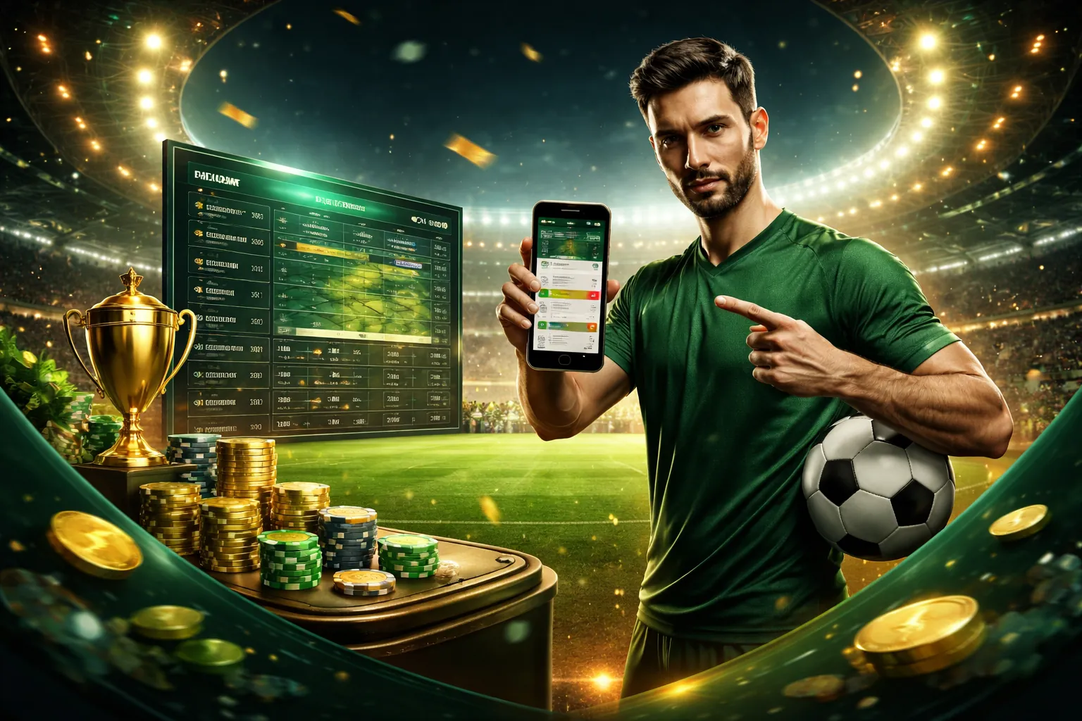 Sân vận động với trận đấu thể thao sôi động tại 98bet